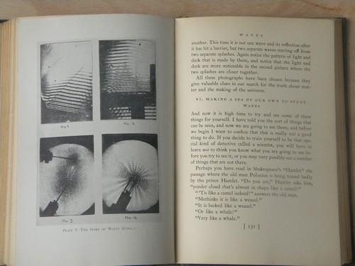 1930s 1st edition atomic science book w/ photos, pre atomic bomb