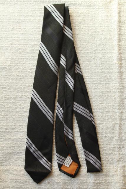 1940s 1950s vintage neckties lot, men's silk ties, clip on tie, wide & skinny ties