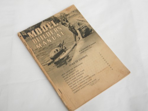 1942 Model Builders Manual building airplanes,boats etc