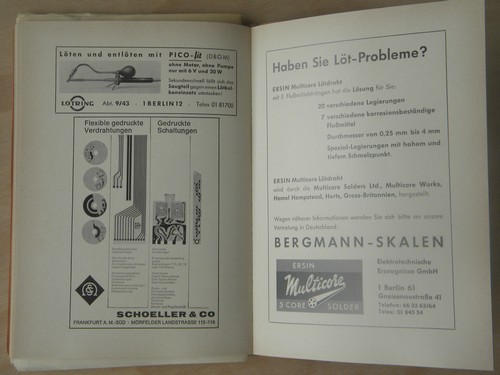 1960s out of print German technical book on soldering electronics
