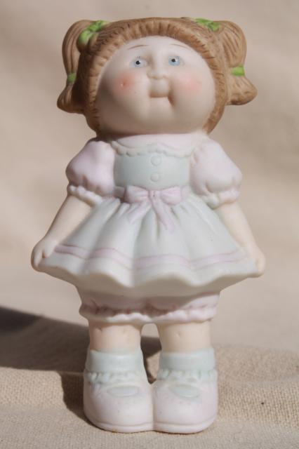 1984 Cabbage Patch Kids vintage ceramic Cabbage Patch Kid girl china figurine