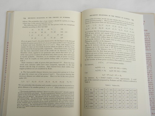 2 volume set mathematics / reasoning & logic 1954