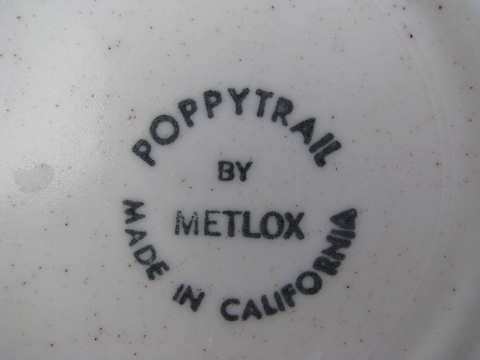 50s mid-century mod aqua geometric dinnerware, vintage Metlox Navajo cups & saucers