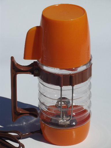 60s vintage 12v electric coffee maker, car coffee pot plugs in lighter