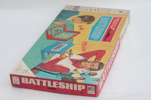 60s vintage Battleship game, complete w/ all of the plastic battleships