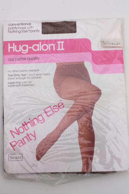 70s vintage pantyhose stockings, sealed packages stretch seamless suntan nude nylons