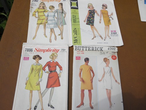 70s vintage sewing patterns, retro hippie pants, tops, juniors dresses