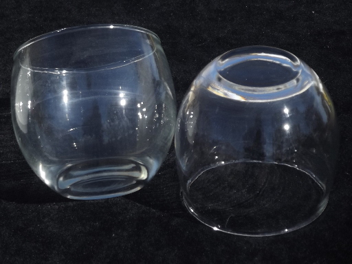8 roly-poly  rocks glasses, retro mid-century vintage bar glass set