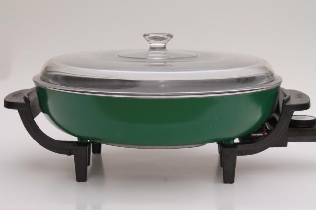 8025 Dazey electric skillet frying pan cooker party chef style buffet casserole