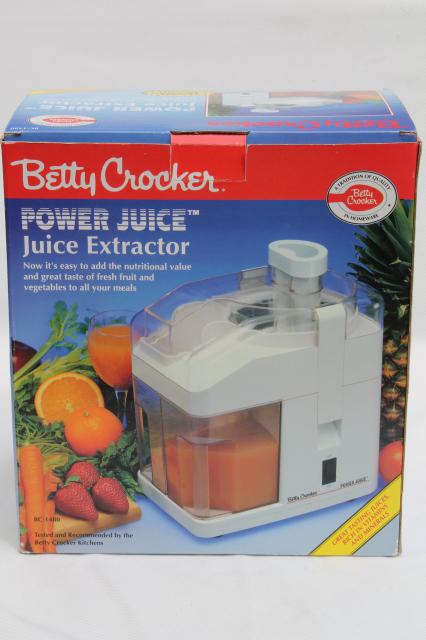 Betty Crocker Power Juicer juice extractor BC-1480 clean & complete