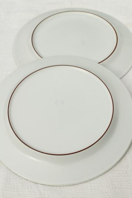 Cleopatra Fris Holland pottery, mod vintage ceramic dinner plates set of 10