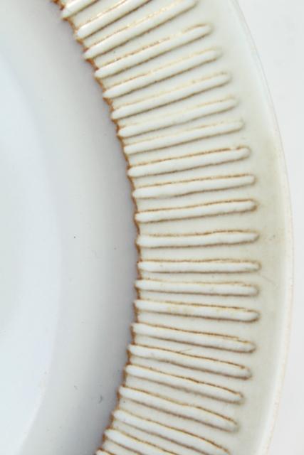 Cleopatra Fris Holland pottery, mod vintage ceramic salad plates set
