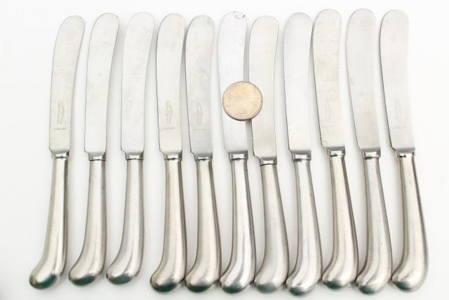Cooper Bros England Queen Anne stainless steel flatware, antique style forks spoons knives