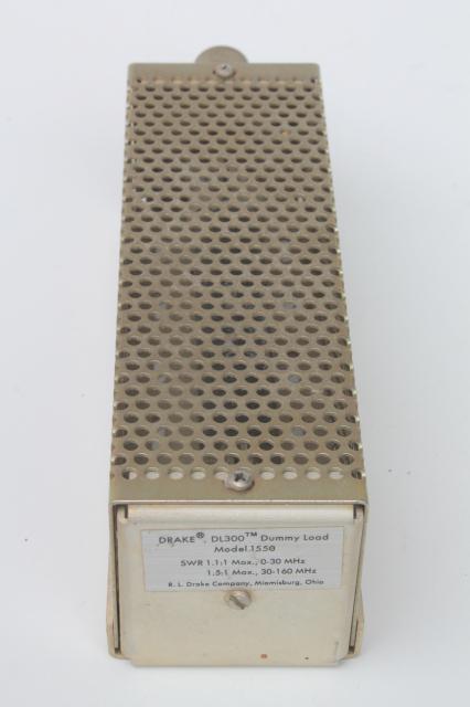 Heathkit HD-1234 antenna switch & Drake DL300 dummy load, vintage radio equipment lot