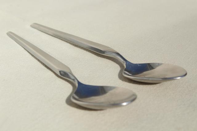Stanley Roberts Ravenna stainless steel flatware, vintage silverware teaspoons set