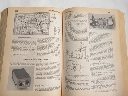 ARRL The Radio Amateur's Handbook 1975 vintage shortwave radio diagrams+