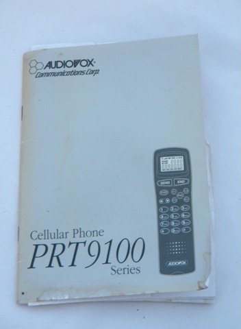 Audiovox PRT9100AU cellular/radio phone w/case&manual