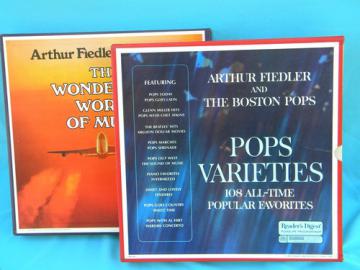 Boston Pops/Fiedler  LP records  Wonderful World of Music Pops Varieties