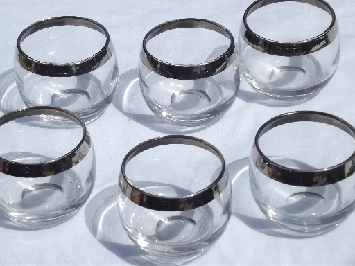 Dorothy Thorpe mid-century modern vintage mod silver band roly-poly glasses