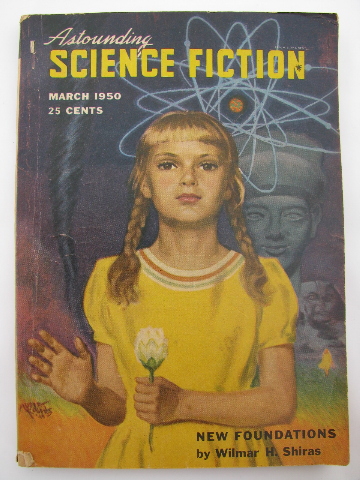 Early 1950s pulp sci-fi magazine Astounding Science Fiction, March 1950