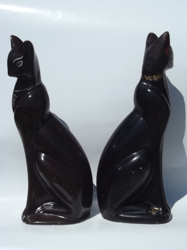 vintage siamese cat statue