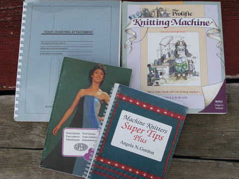 Large lot knitting machine books, pattern booklets, tips and techniques