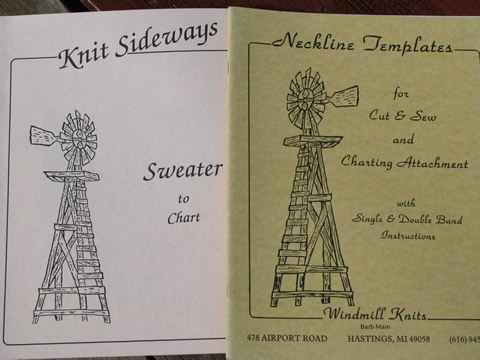 Large lot knitting machine books, sweater necklines, finishing tips