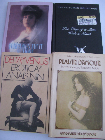 Large lot of erotic novels, french literature etc.