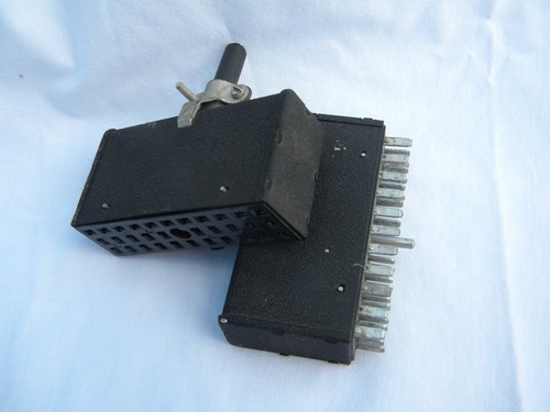 Large vintage industrial electrical plug connector w/ 33 pins