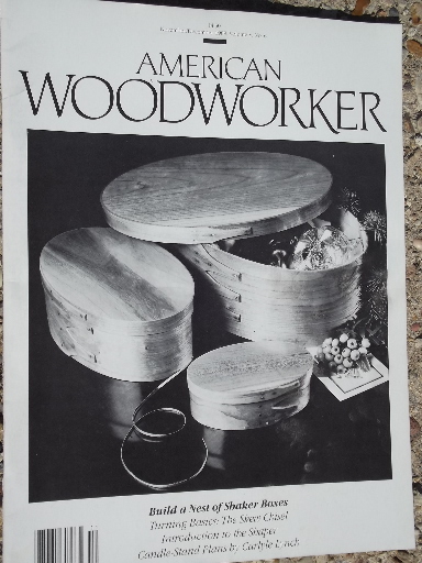 Lot 25+ American Woodwork magazines 80s back issues woodworking projects