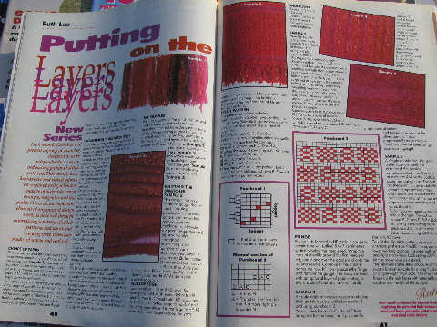 Lot 68 back issues Machine Knitting News pattern magazines