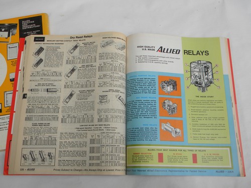 Lot early 1970s Allied electronics industrial advertising catalogs