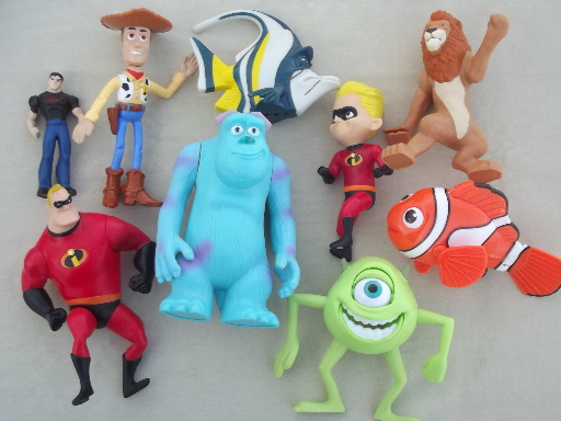 Lot Happy Meal toys and other small toys, Burger King, Cracker Barrel etc.