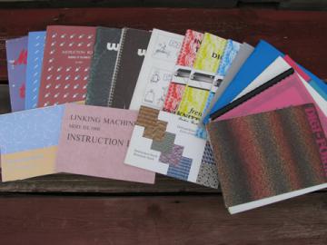 Lot knitting machine books, instructions and manuals assorted machines