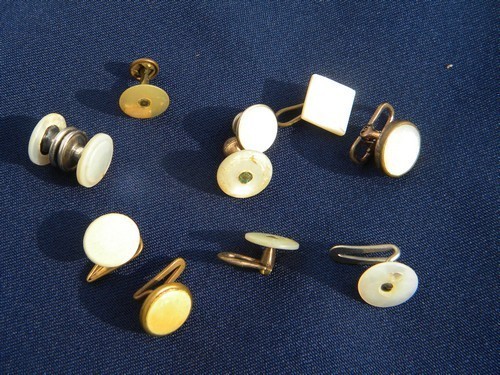 Lot of assorted old & vintage cuff links, art & steampunk jewelry