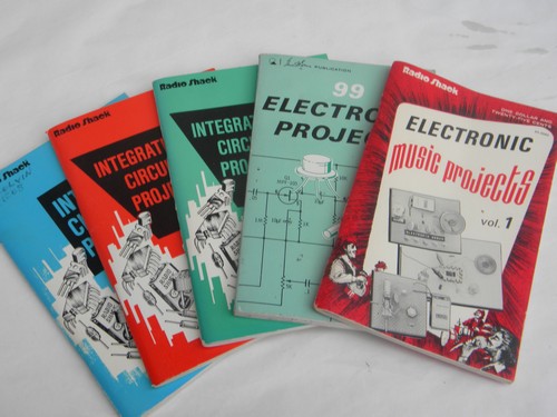 Lot of vintage DIY do-it-yourself electronic project books