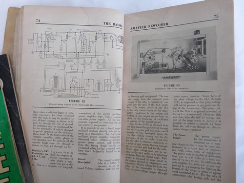 Lot of vintage ham & shortwave radio operator Morse code & license guides