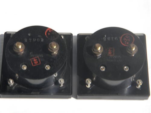 Lot of vintage Simpson D.C. volt electric panel meters
