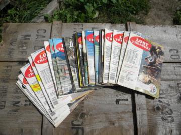 Lot old Lost Treasure magazines, full years of 1970s back issues