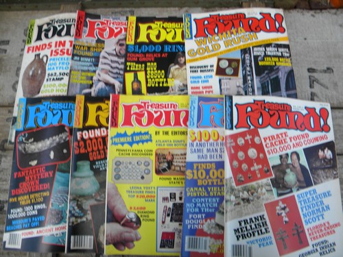 Lot old Treasure Found! magazines, full years of 1970s back issues