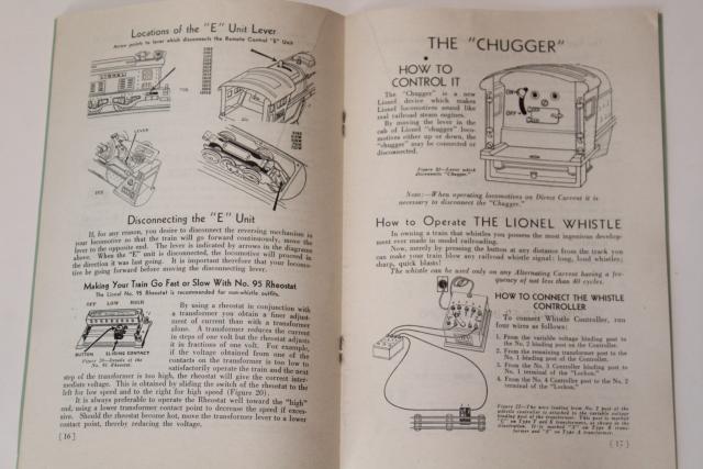 lot original vintage Lionel electric train accessories instruction leaflets