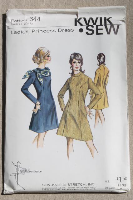 lot vintage Kwik Sew sewing patterns, 80s retro working girl jackets & sportswear