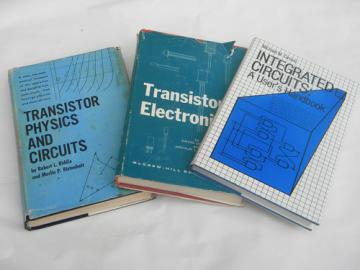 Lot vintage technical & engineering books integrated circuits/transistors