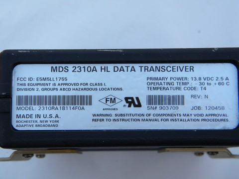MDS 2310A 914/960 Mhz microwave radio data transceiver