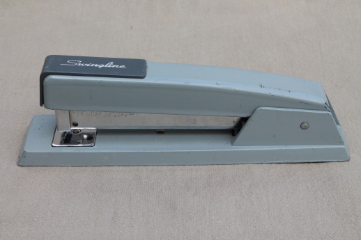 Mid century vintage Swingline staplers, Lot of 3 vintage office desk staplers, #27 & #747