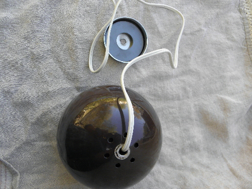Mid-century mod ball globe shade spot light, vintage convertible lamp