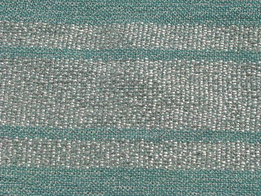 mid-century mod vintage tablecloth, Chicago Weaving silver shot aqua fabric