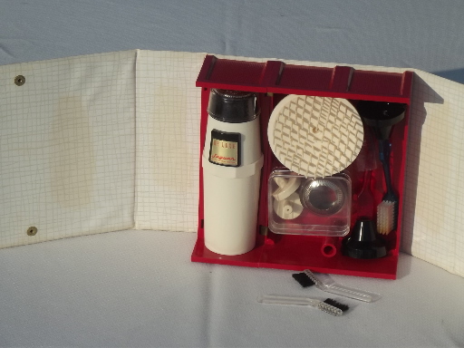 Mid-century vintage Jaguar electric grooming kit w/ toothbrush, massage head