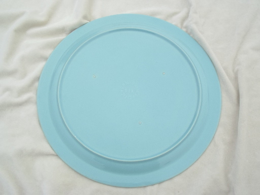 Mid-century vintage Pacific pottery cake plate or round serving platter