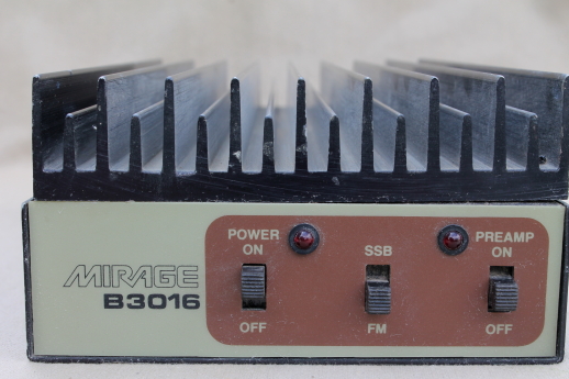 Mirage B3016 VHF 2 meter amplifier, 30 watts in, 160 watts out radio amplifier w/ preamp